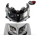 Yamaha T-Max 530 2015-2016 Front Headlight Assembly – Dual LED DRL Headlamp Unit with Crystal Clear Lens