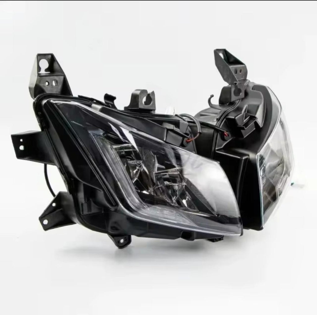 Yamaha T-Max 530 2015-2016 Front Headlight Assembly – Dual LED DRL Headlamp Unit with Crystal Clear Lens