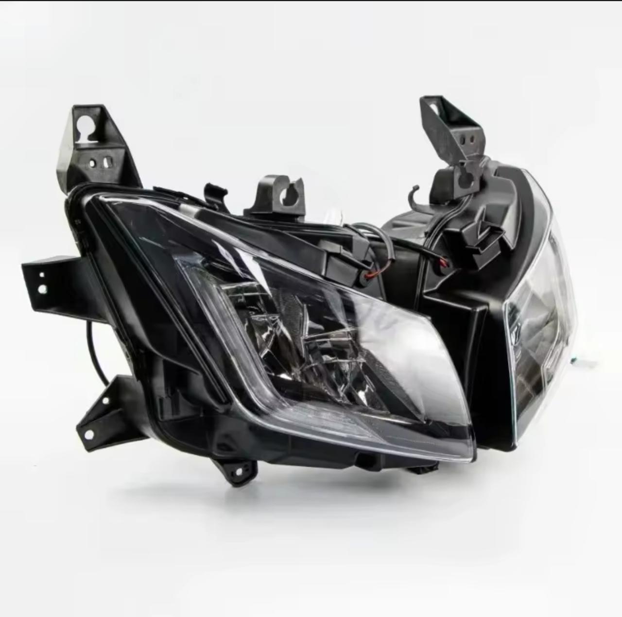Yamaha T-Max 530 2015-2016 Front Headlight Assembly – Dual LED DRL Headlamp Unit with Crystal Clear Lens