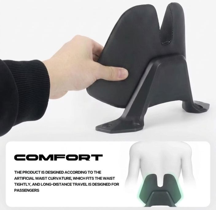 Honda X-ADV 750 (2021-2025) Rear Passenger Backrest – Premium Leather Split Padded Sissy Bar with Steel Mounting Frame