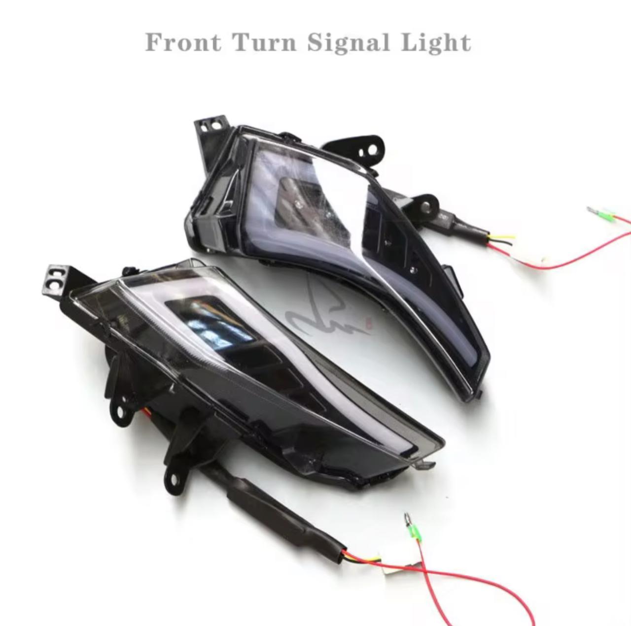 Yamaha T-Max 530 (2012-2016) Complete Smoked LED Lighting Kit – Front & Rear Turn Signals with Diamond Tail Light