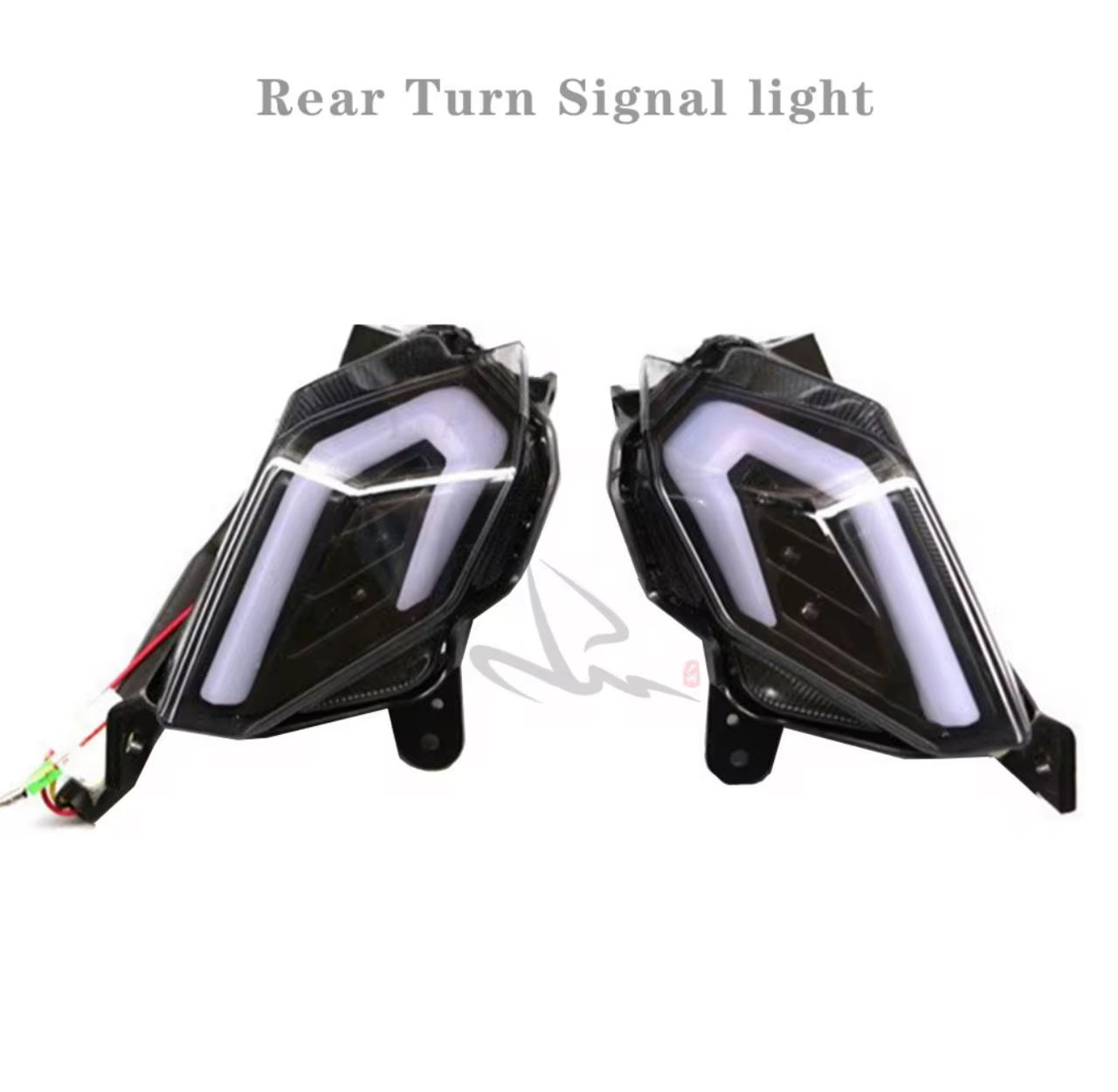 Yamaha T-Max 530 (2012-2016) Complete Smoked LED Lighting Kit – Front & Rear Turn Signals with Diamond Tail Light